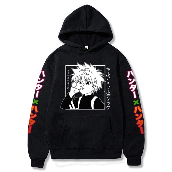 Sweat Hunter X Hunter Kirua Zoldik Noir